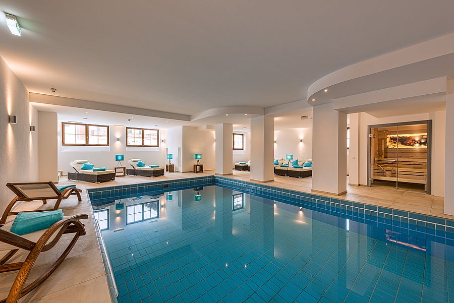 The indoor swimming pool