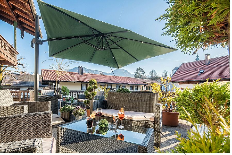 Sun terrace and beer garden